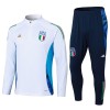 Italië Trainings Sweatshirt Quarter-zip 2024-25 Witte - Kids